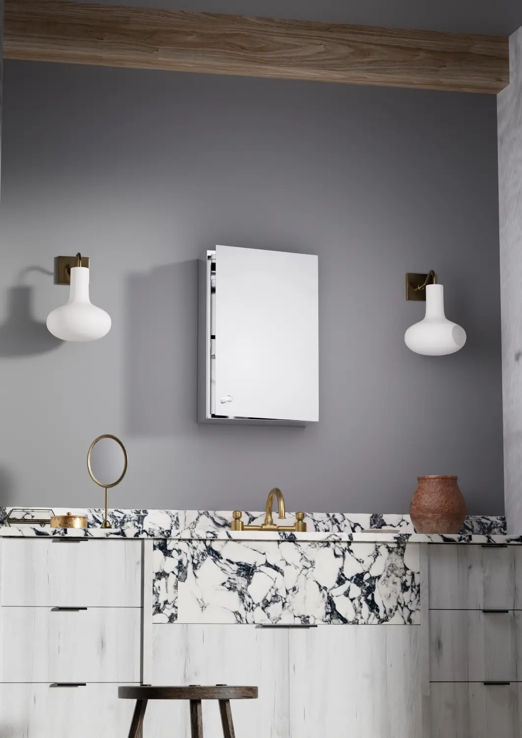 S.S Mirror Cabinet 12 x 18 - Shivam Impex